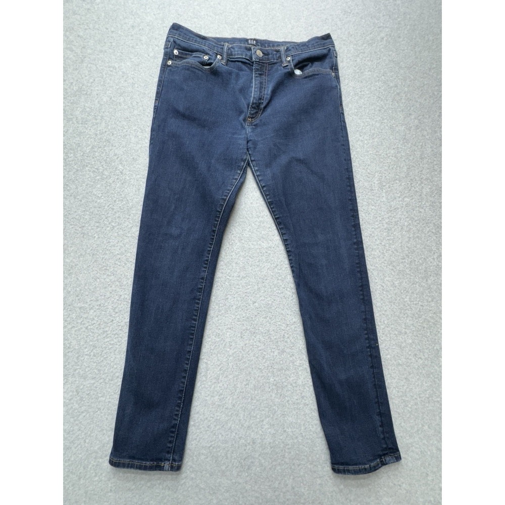 GAP Denim Jeans Womens‎ *32x28 Super Skinny Blue Dark Wash Casual Stretch